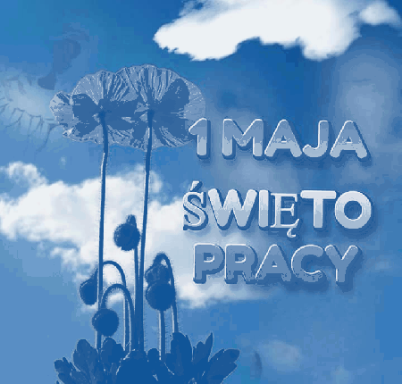 Kartka z kwiatami 1 Maja